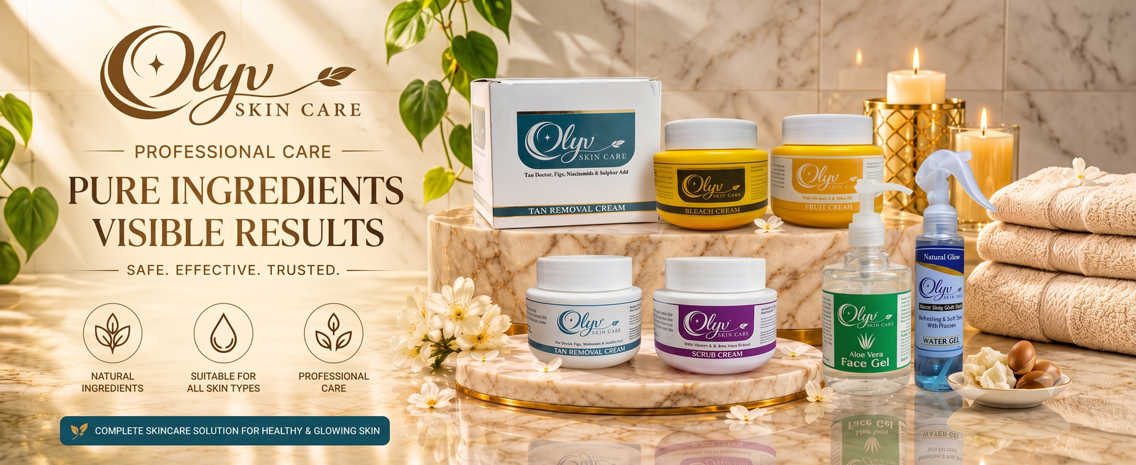 Olyv skin care Banner Deal
